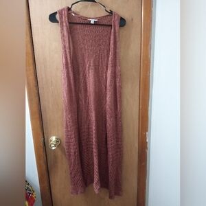 3/$10 Item! Moral Fiber Sleeveless Duster